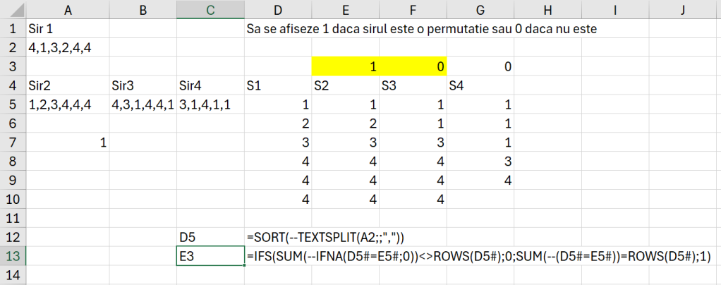 Problema PermCheck în Excel.